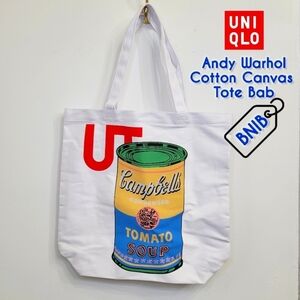 [BNIB] Uniqlo Andy Warhol Campbell Soup Can Cotton Canvas Tote Bag